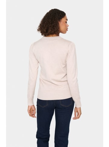 SAINT TROPEZ Strickpullover TemmaSZ Gerade Passform in Gray Morn Melange