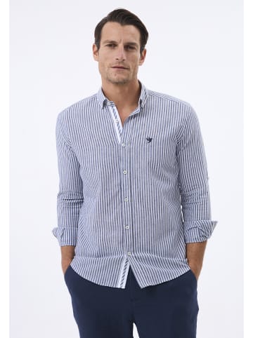 Felix Hardy Hemd Langarm Gestreift in navy