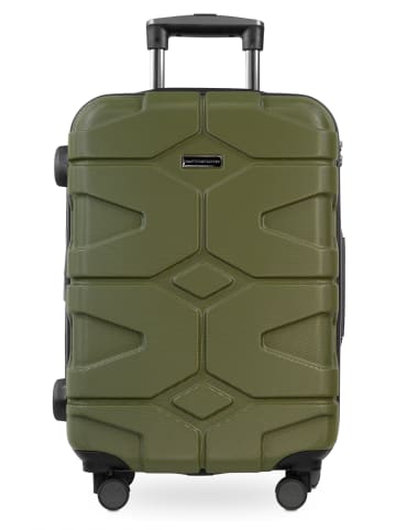 Hauptstadtkoffer X-Kölln Handgepäck Trolley Dehnfalte Carry-On Hardshell TSA 50L in Olivgrün