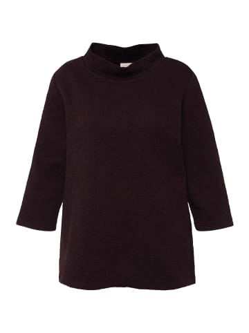 Ulla Popken Sweatshirt in schwarze kirsche