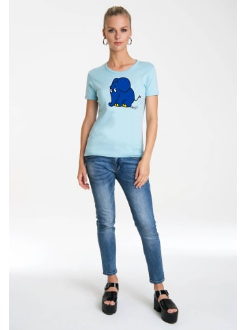 Logoshirt T-Shirt Sendung mit der Maus - Elefant in hellblau