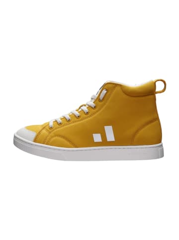 ethletic Canvas Sneaker Active Hi Cut in Mustard Yellow | Just White