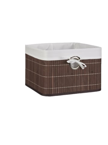 relaxdays 3 x Aufbewahrungskorb in Braun - (B)31 x (H)20 x (T)31 cm