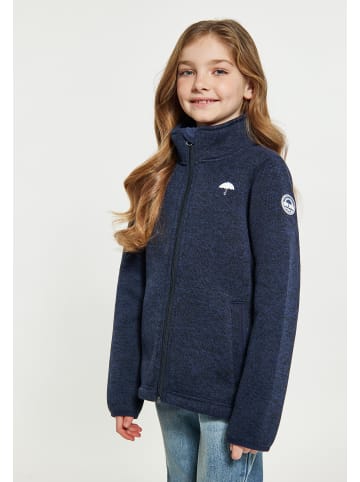 Schmuddelwedda Mädchen (Kids) Strickfleecejacke in Marine Melange