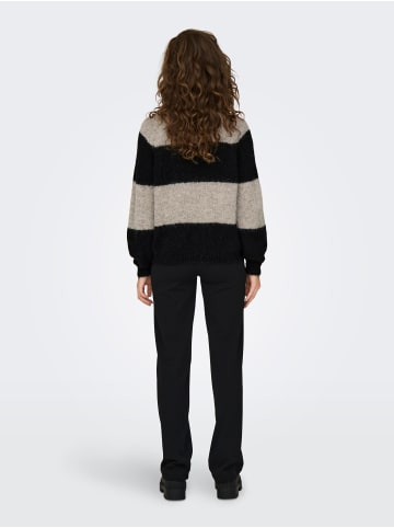 JACQUELINE de YONG Strickpullover Hoher Kragen Langarm in Beige