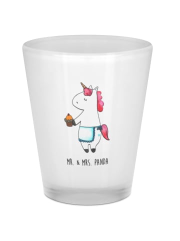 Mr. & Mrs. Panda Schnapsglas Einhorn Muffin ohne Spruch in Transparent