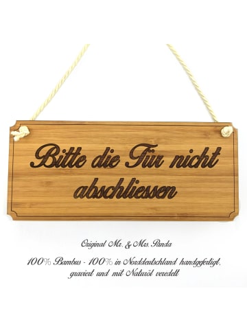 Mr. & Mrs. Panda Schild Bitte die Tür nicht... mit Spruch in Keine Angabe