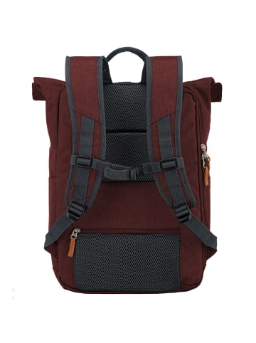 travelite Basics Rollup Rucksack 47 cm Laptopfach bordeaux