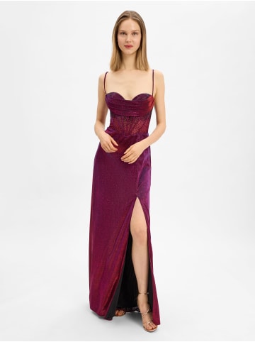 Unique Abendkleid in bordeaux blau - 0001