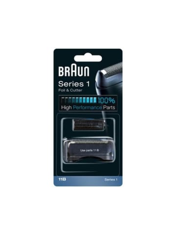 Braun Series 1 Ersatzscherkopf Kombipack 11B in Schwarz
