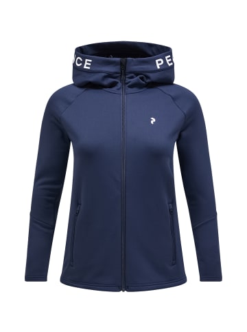 Peak Performance Fleecejacke W Rider Zip Hood in BLAU