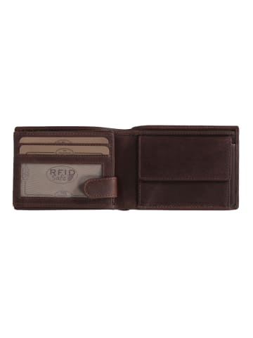 The Chesterfield Brand Marvin Geldbörse RFID Schutz Leder 10 cm brown