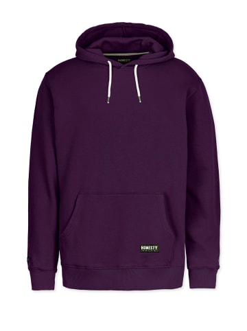 HONESTY RULES Kapuzenpullover " Basic " in dark-purple