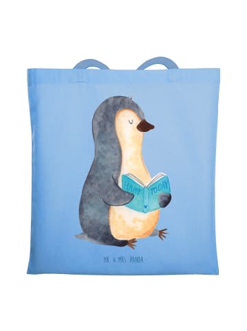 Mr. & Mrs. Panda Dokumententasche Pinguin Buch ohne Spruch in Sky Blue