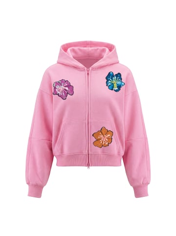 IZIA Women Hoodie in Pink