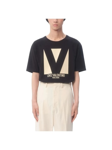 Valentino Garavani Logo Print T Shirt Schwarz