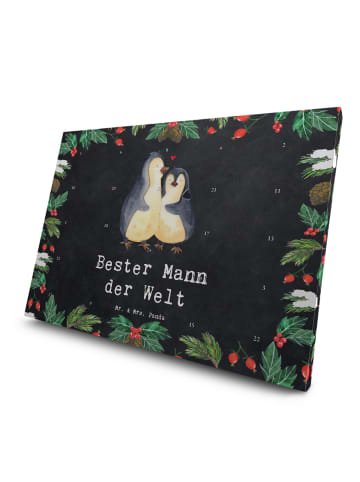 Mr. & Mrs. Panda Advents-Teekalender Pinguin Bester Mann der Wel... in Kreidetafel