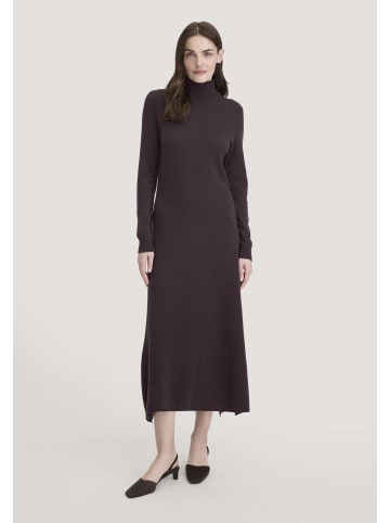 Hessnatur Strick Kleid in schwarzbeere