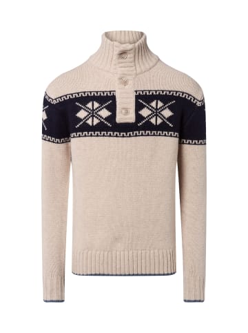 Nils Sundström Pullover in beige marine - 0002