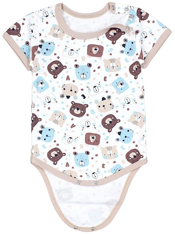 TupTam Jungen Baby Body Kurzarm 5er Pack in beige Modell 1