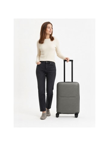 Stratic Shine 4 Rollen Trolley 66 cm mit Dehnfalte in grey