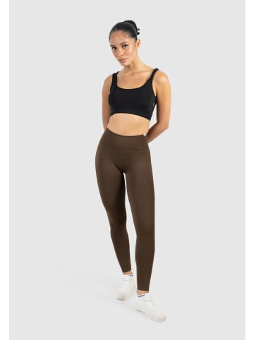 SMILODOX Leggings Alira Scrunch in Braun