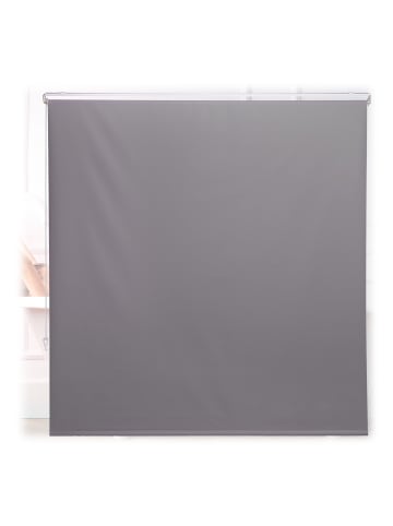 relaxdays Duschrollo in Grau - (B)160 x (H)240 cm