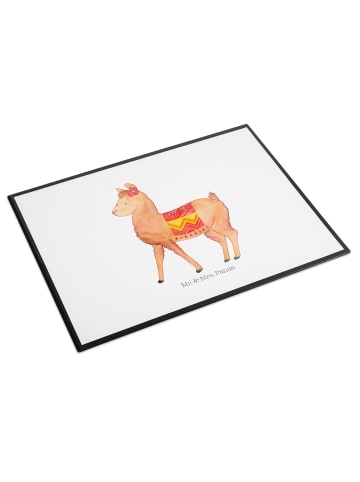 Mr. & Mrs. Panda schreibtischunterlage Alpaka Stolz ohne Spruch in Weiß