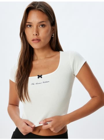 KOTON Schlafanzug Strickoberteile in Rosa