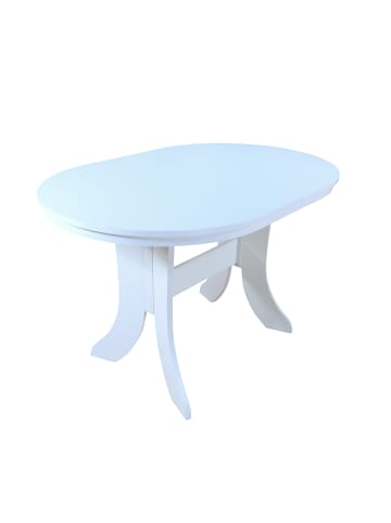 möbel-direkt Esstisch, Breite 120-160 cm Antie in weiß