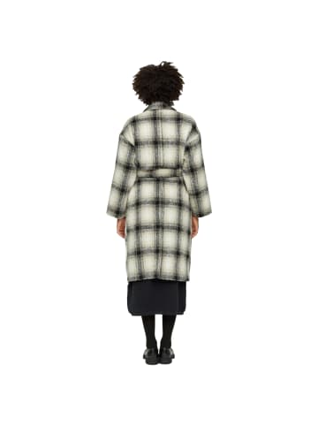 MAZINE Wollmantel in beige/black/checked