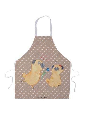 Mr. & Mrs. Panda Schürze Mops Verliebt ohne Spruch in Hundeglück