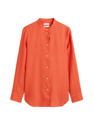 Marc O'Polo A-Shape-Leinenbluse regular in burnt red