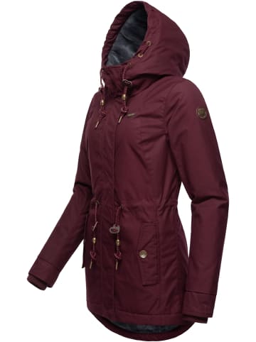 ragwear Winterjacke Monadis Black Label in Wine Red022