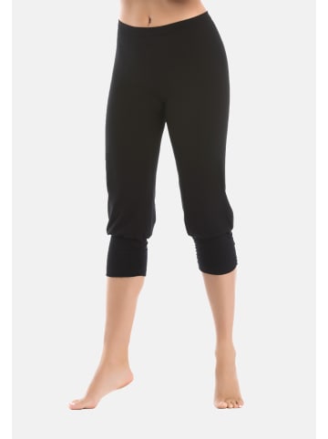 Teyli 3/4 lange Leggings aus Baumwolle Comforto in schwarz