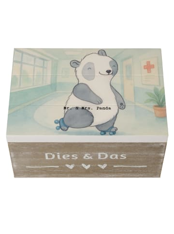 Mr. & Mrs. Panda Aufbewahrungsbox Panda Inliner fahren Design oh... in Weiß