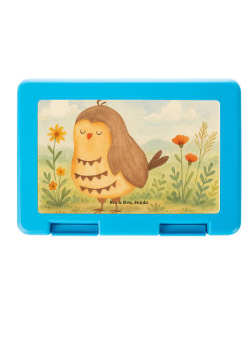 Mr. & Mrs. Panda Bento Box Eule Zufrieden Design ohne Spruch in Weiß