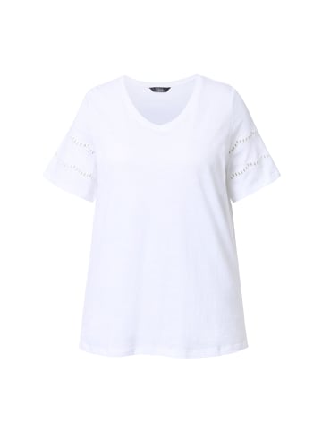 Ulla Popken Shirt in schneeweiß