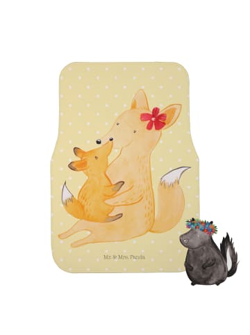 Mr. & Mrs. Panda Automatte Fuchs Mama ohne Spruch in Gelb Pastell