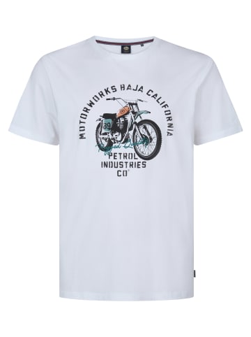 Petrol Industries Plus Size T-Shirt mit Print Geyser in Weiß