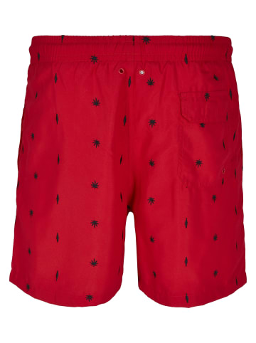 Urban Classics Beachwear - Bottom in leaf/firered/navy
