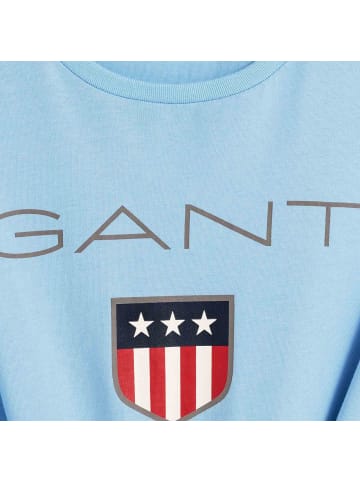 Gant T-Shirt 1er Pack in Blau (Capri Blue)