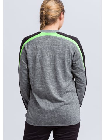 erima Liga 2.0 Sweatshirt in grau melange/schwarz/green gecko