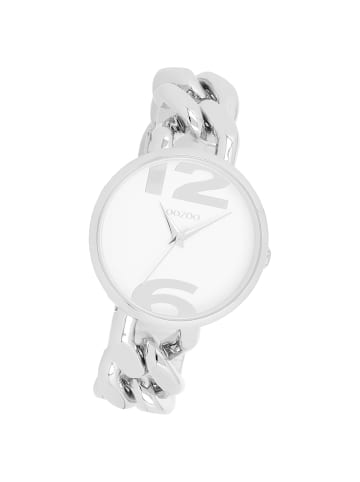 Oozoo Analog-Armbanduhr Oozoo Timepieces silber groß (ca. 40mm)