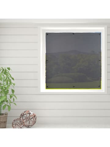 relaxdays 5 x Fenster Verdunkelung mit Saugnäpfen in Grau - (B)100 x (H)100 cm