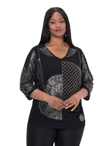 Ulla Popken Bluse in schwarz
