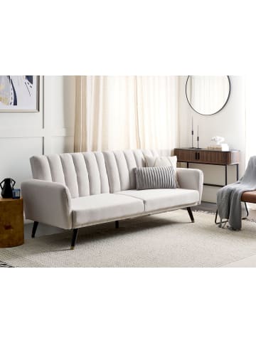 Beliani Schlafsofa VIMMERBY in Beige - (W) 212 x (H) 90 x (L) 80 cm