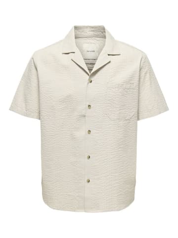 Only&Sons Halbarmhemd in Silver Lining