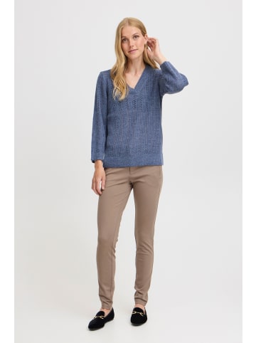 Fransa Strickpullover FRERETTA PU 7 20614326 modischer Strickpullover in Blau