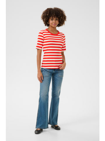 CULTURE T-shirt CUaza Relaxed fit in Red/White Stripe